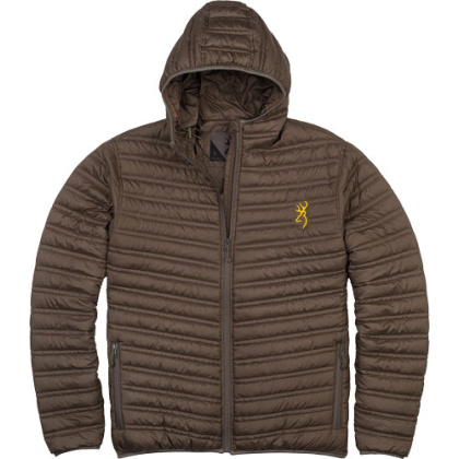 BROWNING PACKABLE PUFFER JACKET MAJOR BROWN MEDIUM*!