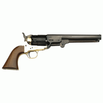TRADITIONS BP REVOLVER 1851 NAVY 44 CAL 7.378" BRASS/WAL