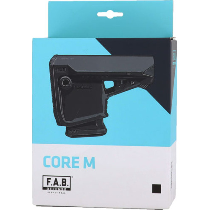 F.A.B. DEFENSE SURVIVAL AR-15 BUTTSTOCK W/MAG CARRIER BLACK