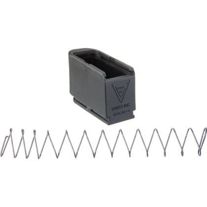 GHOST MOAB MAG EXTENSION FOR GLOCK 43X48 PLUS 4 RNDS BLACK