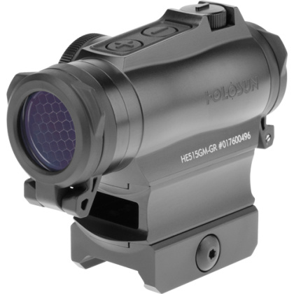 HOLOSUN 515 ENCLOSED GREEN MLT RETICLE SHAKE AWAKE RIFLE 20MM