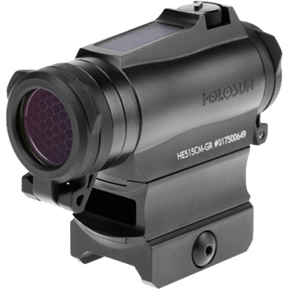 HOLOSUN 515 ENCLOSED GREEN MLT RETICLE SOLAR 65MOA/2MOA 20MM