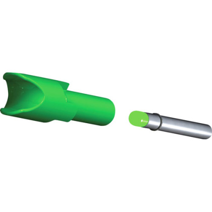 TENPOINT LIGHTED XBOW NOCK ALPHA-BRITE .297" GREEN 3PK*