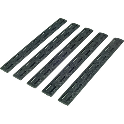 BCM RAIL PANEL KIT M-LOK 5.5" BLACK 5 PACK