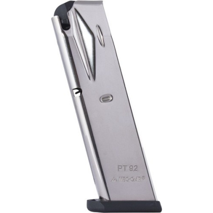 MEC-GAR MAGAZINE TAURUS PT92 9MM LUGER 10RD NICKEL
