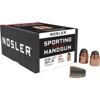 NOSLER BULLETS 44 CAL .429 200GR JHP 250CT
