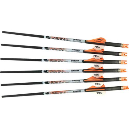 RAVIN XBOW ARROW PREMIUM CARBON W/2" VANE .001" 6PK