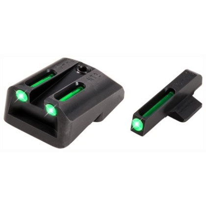 TRUGLO SIGHT SET 1911 3" .45ACP TRITIUM/FIBER OPT. GRN