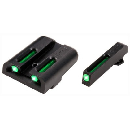 TRUGLO SIGHT SET FOR GLOCK .45 10MM TRITIUM/FIBER OPTIC GREEN