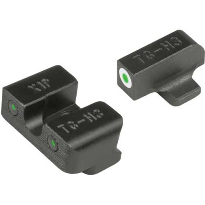TRUGLO SIGHT SET SPRINGFIELD XD TRITIUM PRO WHITE U-NOTCH*