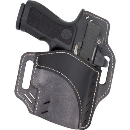 VERSACARRY HORIZON HOLSTER OWB GREY BASE BLACK PATCH SIZE 4!