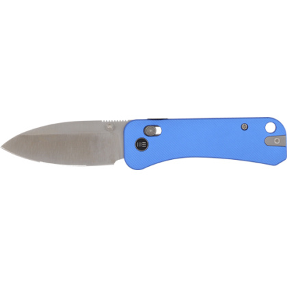 WE KNIFE BANTER 2 2.87" BLUE ALUMINUM/SATIN CROSSBAR LOCK