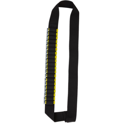 BULLDOG SHOTGUN AMMO BANDOLIER HOLDS 20 SHELLS 2" WEBBING BLK
