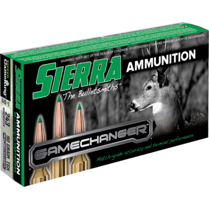SIERRA GAMCHANGER 243 WIN 90GR TIPPED GAMEKING 20RD 10BX/CS <