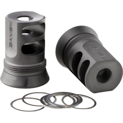 BANISH SUPPRESSORS 4581 MUZZLE BRAKE 30GOLD 5/8x24