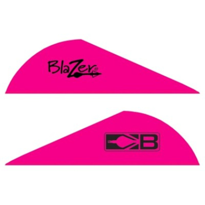 BOHNING BLAZER VANES 2" SOLID HOT PINK 100PK