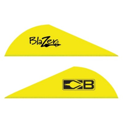 BOHNING BLAZER VANES 2" SOLID NEON YELLOW 100PK