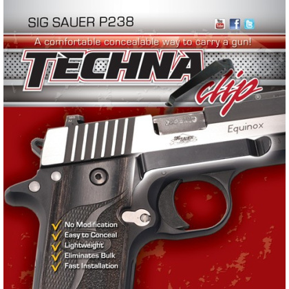 TECHNA CLIP HANDGUN RETENTION CLIP SIG P238 RIGHT SIDE