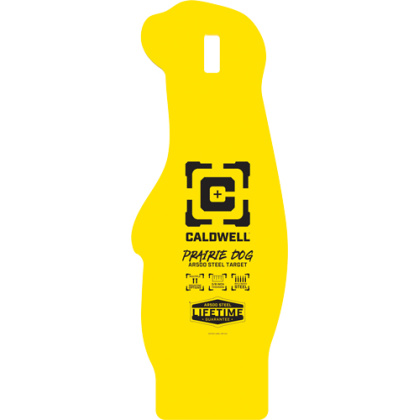 CALDWELL AR500 PRARIE DOG TRGT 3/8"  AR500 STEEL YELLOW