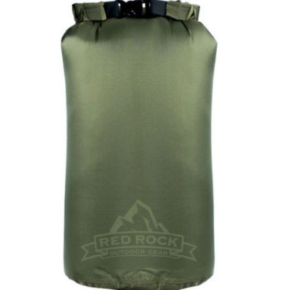RED ROCK ROLL TOP DRY BAG 4 LITER WATERPROOF OD GREEN