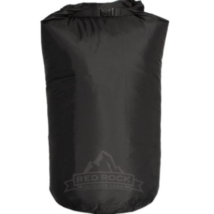 RED ROCK ROLL TOP DRY BAG 8 LITER WATERPROOF BLACK