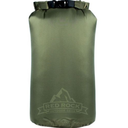 RED ROCK ROLL TOP DRY BAG 8 LITER WATERPROOF OD GREEN