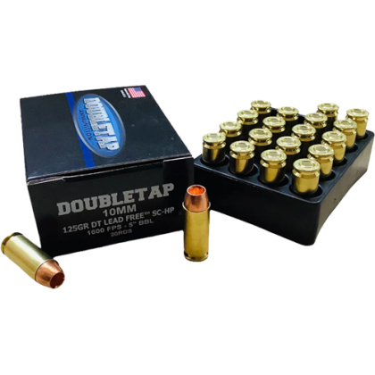 DOUBLETAP 10MM 125GR SC-HP LEAD FREE 20RD 50BX/CS
