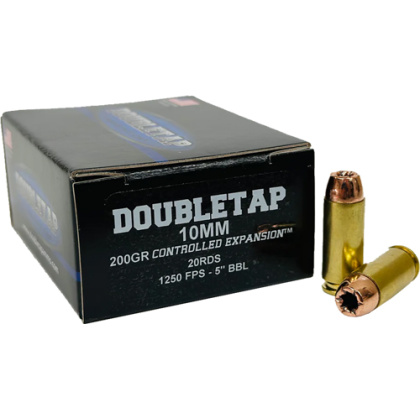 DOUBLETAP 10MM 200GR JHP CONTROLLED EXP. 20RD 50BX/CS