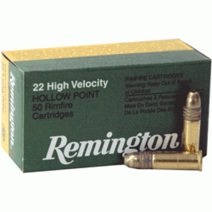 REMINGTON 22LR 36GR LEAD-HP HIGH-VEL 50RD 100BX/CS