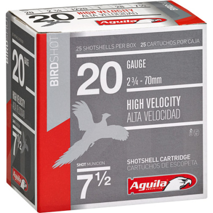 AGUILA SHOTSHELL 20GA 2.75" 1OZ #7.5 250RD CASE LOT