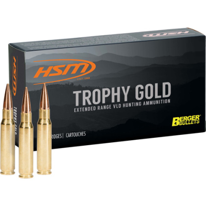 HSM TROPHY GOLD 28 NOSLER 168GR BERGER VLD 20RD 20BX/CS