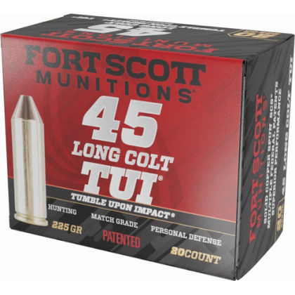 FORT SCOTT 45 LC 225GR TUI SOLID COPPER 20RD 25BX/CS