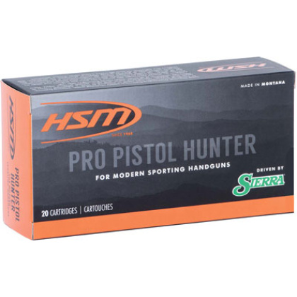 HSM PRO PISTOL 500 SW MAG 400GR JSP 20RD 25BX/CS