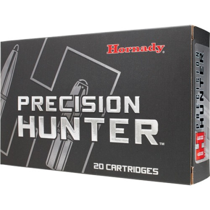 HORNADY PRECISION HUNTER 7MM REM MAG 162GR ELDX 20RD 10BX/C