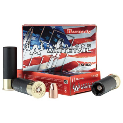 HORNADY WHITETAIL 12GA 2.75" INTERLOCK SLUG 5RD 20BX/CS