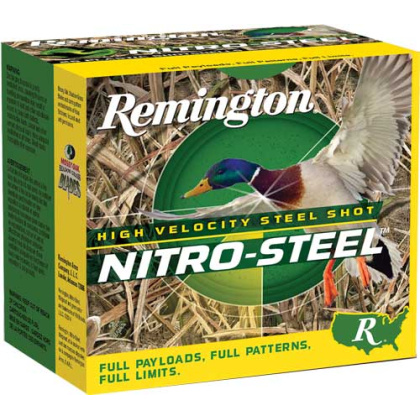 REMINGTON NITRO-STEEL 12GA 3" #3 1-1/4OZ 1450FPS 25RD 10BX/C