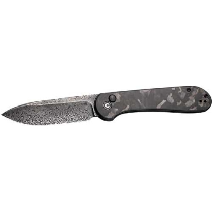 CIVIVI KNIFE ELEMENTUM 3.47" MARBLE CARBON FIBER/BLK STNWSH