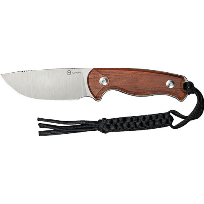 CIVIVI KNIFE TIMBERBARK 3.2" FIXED GUIBOURTIA WOOD/SATIN