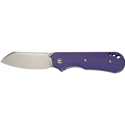 CIVIVI KNIFE CRABBY 2.7" G-10 PURPLE STONEWASH LINER LOCK
