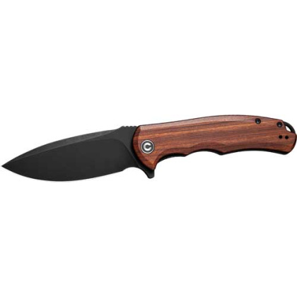 CIVIVI KNIFE PRAXIS 3.75" CUIBOURTIA WOOD/BLACK STNWSH