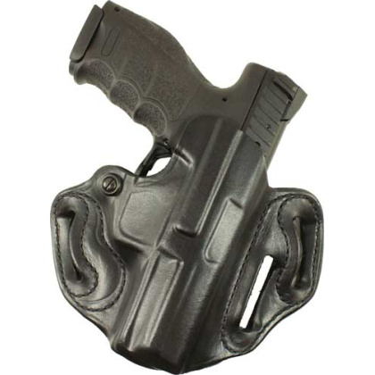 DESANTIS SPEED SCABBARD HOLSTR RH OWB LEATHER 1911 5" BL