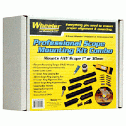 WHEELER COMPLETE SCOPE MOUNTING KIT 1" AND 30MM