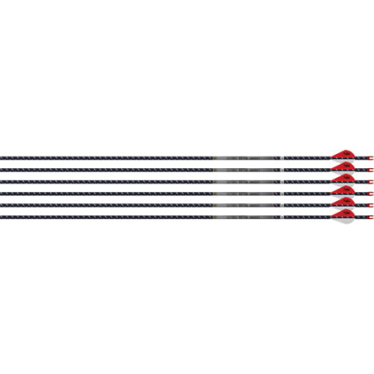 EASTON ARROW 4MM FMJ 300 6-PACK W/ 2" BLAZER VANES
