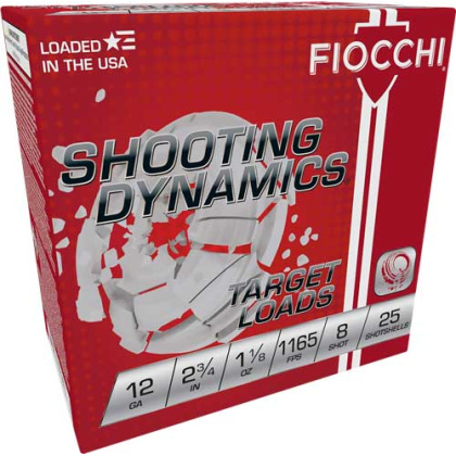 FIOCCHI 12GA 2.75" 1-1/8OZ #8 1165FPS 250RD CASE LOT