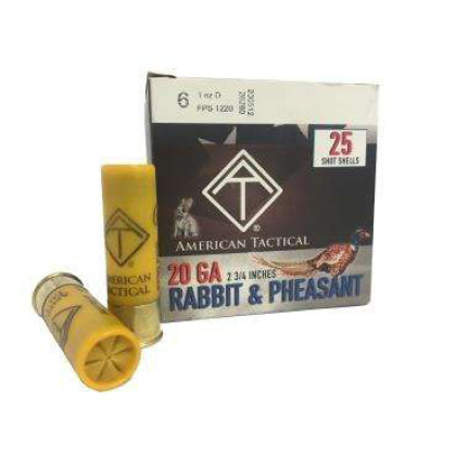 ATI GAME LOAD 20GA 2.75" 1OZ #6 250RD CASE LOT*