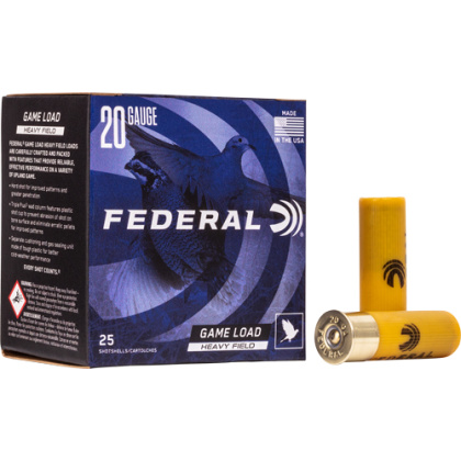 FEDERAL GAME LOAD 20GA 2.75" 1OZ #8 250RD CASE LOT