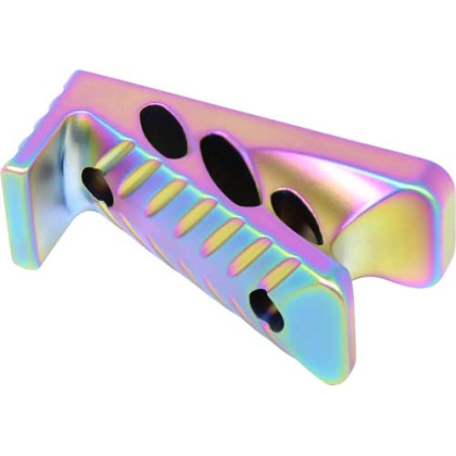 GUNTEC AR15 MICRO ANGLE GRIP RAINBOW PVD COATED!