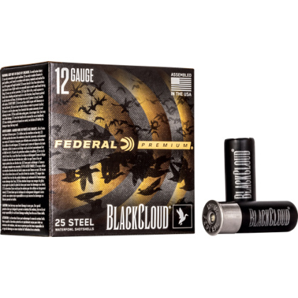 FEDERAL BLACK CLOUD 12GA 2.75" 1-1/8OZ #2 1500FPS 25RD 10BX/C