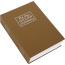 BULLDOG DIVERSION BOOK SAFE BROWN 3 WHEEL COMBINATION LOCK