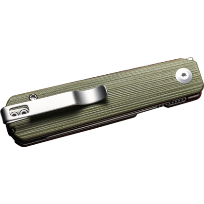 CIVIVI KNIFE SENDY 2.83" MILLED GREEN/RED G-10 SATIN<